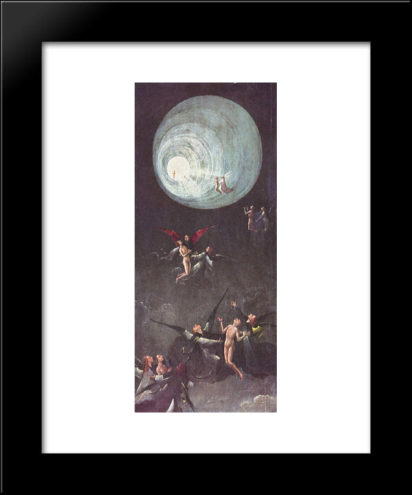 Ascent Of The Blessed 20x24 Black Modern Wood Framed Art Print Poster by Bosch, Hieronymus