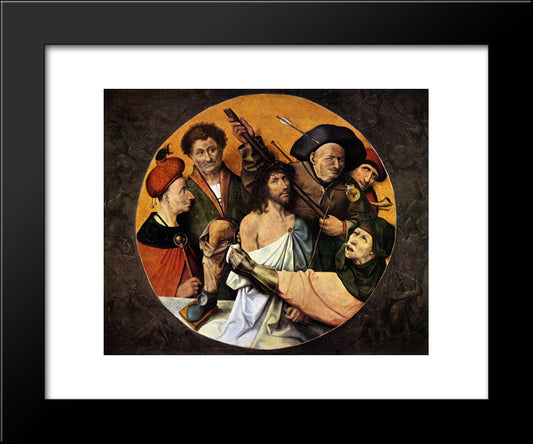 Christ Crowned With Thorns 20x24 Black Modern Wood Framed Art Print Poster by Bosch, Hieronymus