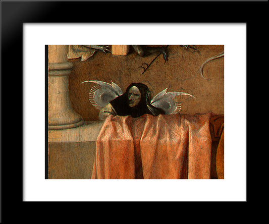 Death And The Miser (Detail) 20x24 Black Modern Wood Framed Art Print Poster by Bosch, Hieronymus