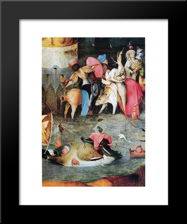 Group Of Victims 20x24 Black Modern Wood Framed Art Print Poster by Bosch, Hieronymus