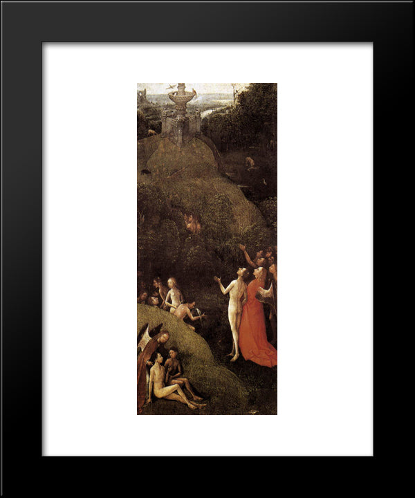 Terrestrial Paradise 20x24 Black Modern Wood Framed Art Print Poster by Bosch, Hieronymus