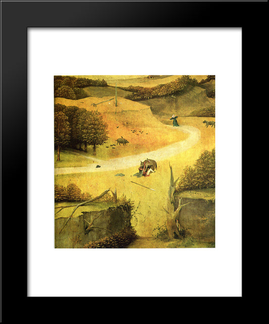 The Adoration Of The Magi (Detail) 20x24 Black Modern Wood Framed Art Print Poster by Bosch, Hieronymus