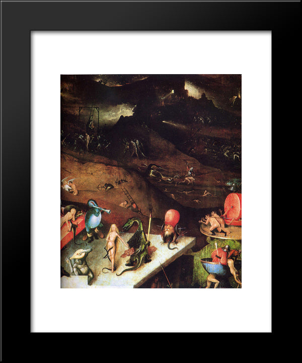 The Last Judgement (Detail) 20x24 Black Modern Wood Framed Art Print Poster by Bosch, Hieronymus