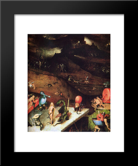 The Last Judgement (Detail) 20x24 Black Modern Wood Framed Art Print Poster by Bosch, Hieronymus