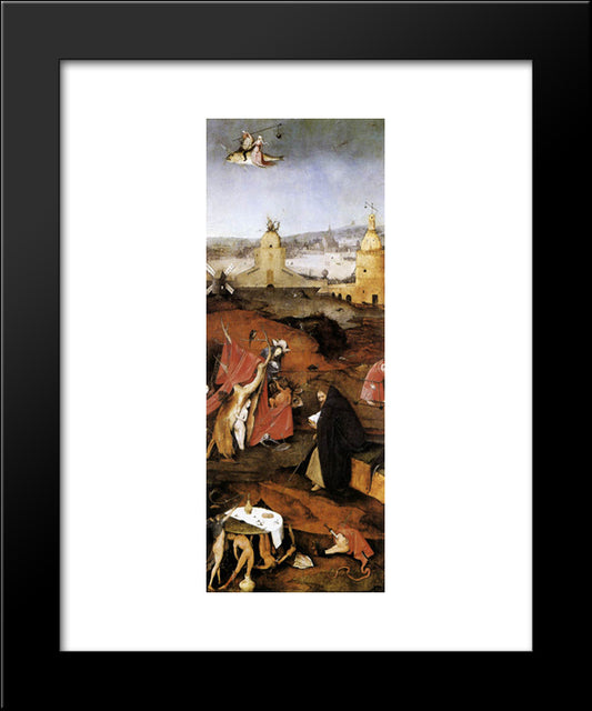 Triptych Of Temptation Of St Anthony (Detail) 20x24 Black Modern Wood Framed Art Print Poster by Bosch, Hieronymus