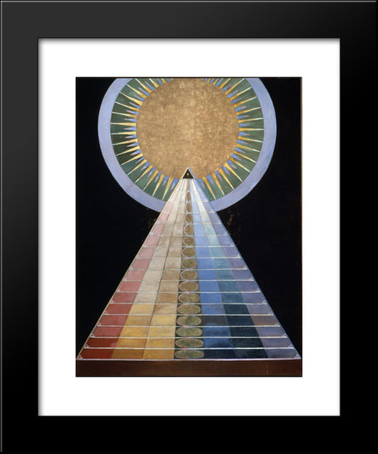 Altar Painting 20x24 Black Modern Wood Framed Art Print Poster by Klint, Hilma af