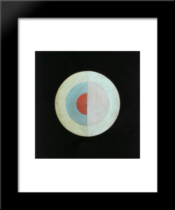 The Swan (No. 16) 20x24 Black Modern Wood Framed Art Print Poster by Klint, Hilma af