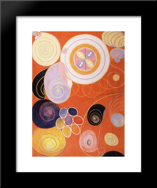 They Tens Mainstay Iv 20x24 Black Modern Wood Framed Art Print Poster by Klint, Hilma af