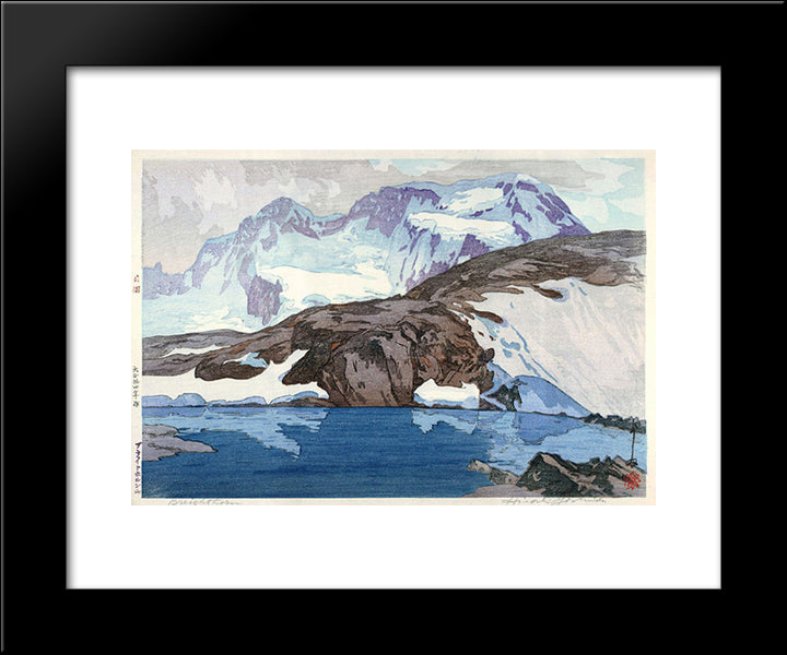 Breithorn 20x24 Black Modern Wood Framed Art Print Poster by Yoshida, Hiroshi
