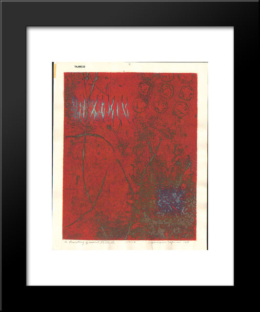 A Hunting Ground 20x24 Black Modern Wood Framed Art Print Poster by Tajima, Hiroyuki