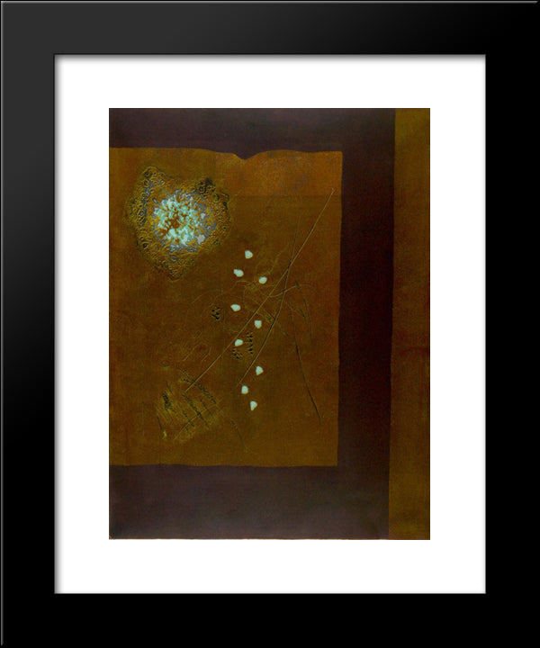 Brown Wall 20x24 Black Modern Wood Framed Art Print Poster by Tajima, Hiroyuki