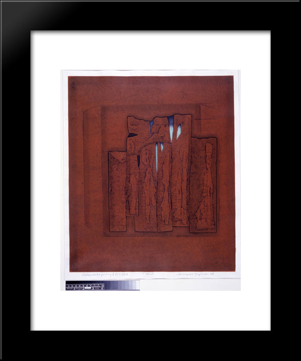 Dilapidated Poetry A 20x24 Black Modern Wood Framed Art Print Poster by Tajima, Hiroyuki
