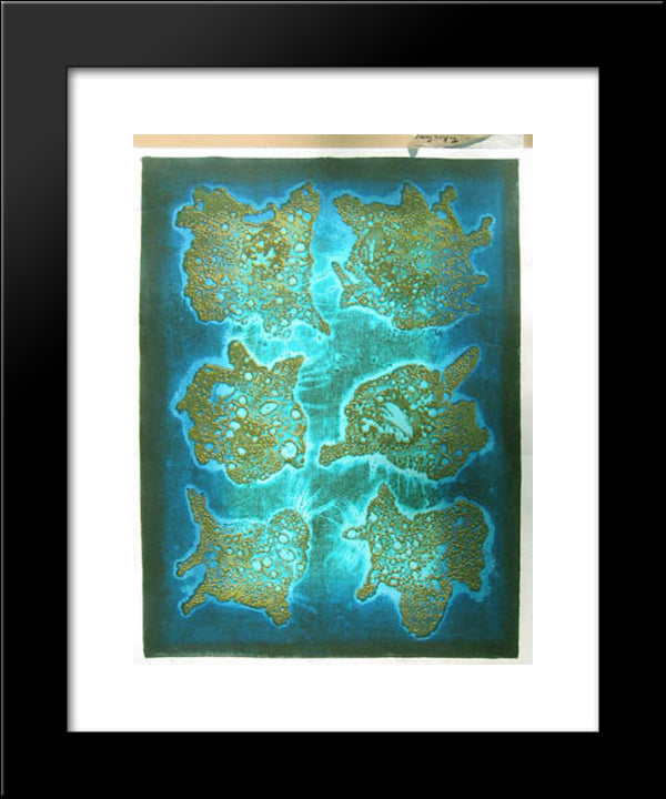 Dried Flowers 20x24 Black Modern Wood Framed Art Print Poster by Tajima, Hiroyuki