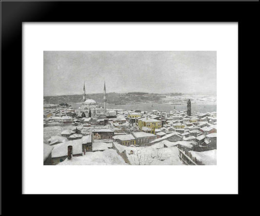 Karda Uskudar 20x24 Black Modern Wood Framed Art Print Poster by Ali Riza, Hoca
