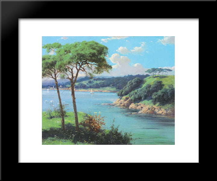 Peyzaj 20x24 Black Modern Wood Framed Art Print Poster by Ali Riza, Hoca