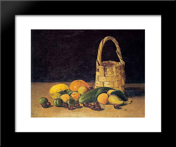 Untitled (Still Life) 20x24 Black Modern Wood Framed Art Print Poster by Ali Riza, Hoca