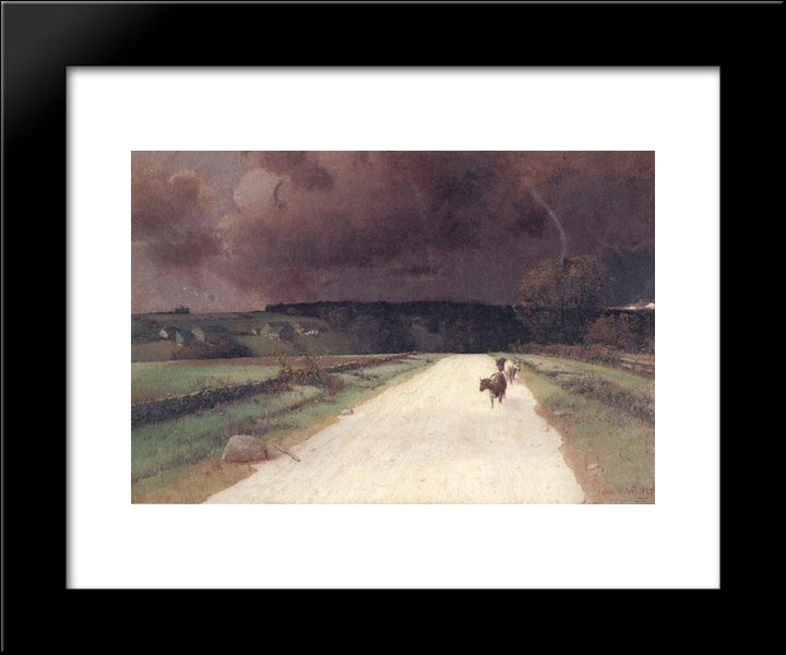 Before The Storm 20x24 Black Modern Wood Framed Art Print Poster by Watson, Homer