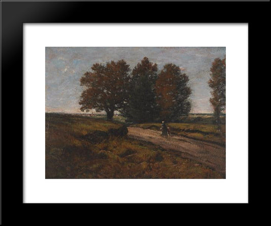 Returning To Town 20x24 Black Modern Wood Framed Art Print Poster by Watson, Homer