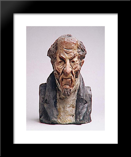 Alfred Pierre Comte De Falloux 20x24 Black Modern Wood Framed Art Print Poster by Daumier, Honore