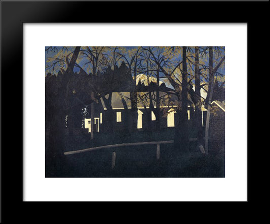 Birmingham Meeting House Iv 20x24 Black Modern Wood Framed Art Print Poster by Pippin, Horace