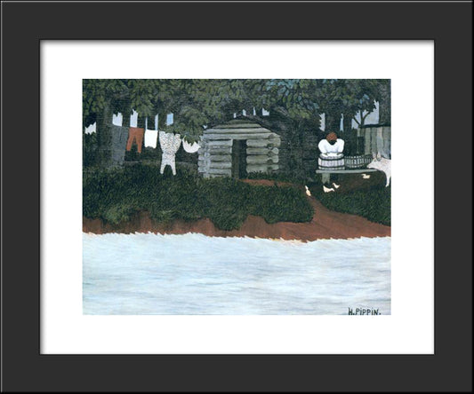 The Wash 20x24 Black Modern Wood Framed Art Print Poster by Pippin, Horace