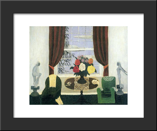 Victorian Parlor Still Life 20x24 Black Modern Wood Framed Art Print Poster by Pippin, Horace