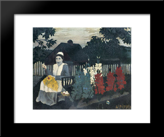Victory Garden 20x24 Black Modern Wood Framed Art Print Poster by Pippin, Horace