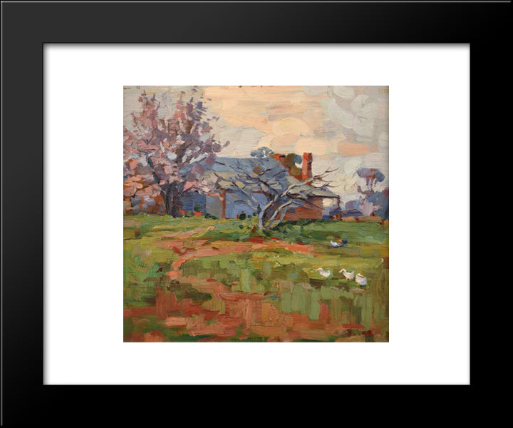 Springtime 20x24 Black Modern Wood Framed Art Print Poster by Trenerry, Horace