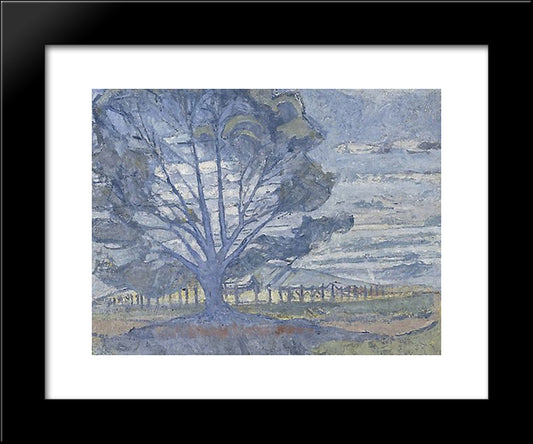 Willunga Landscape 20x24 Black Modern Wood Framed Art Print Poster by Trenerry, Horace