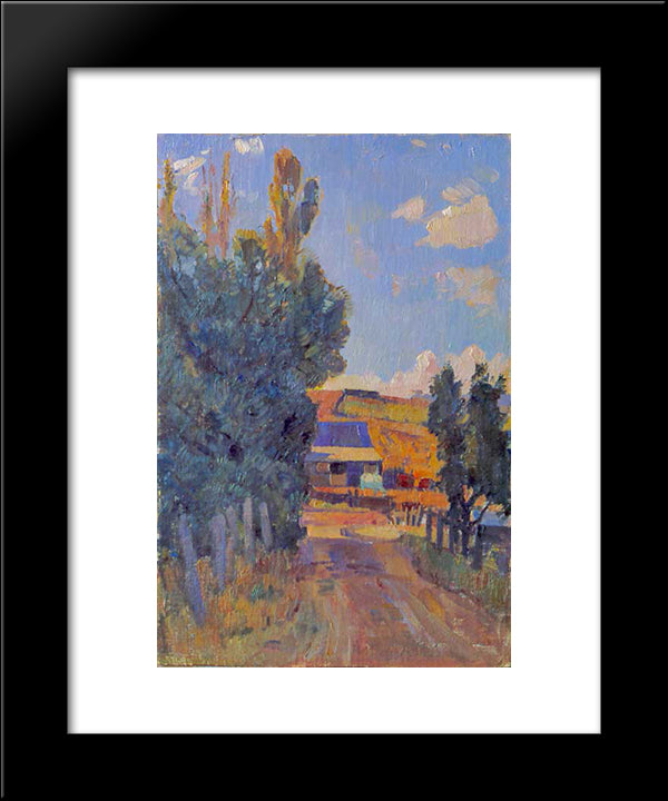 Woodside 20x24 Black Modern Wood Framed Art Print Poster by Trenerry, Horace