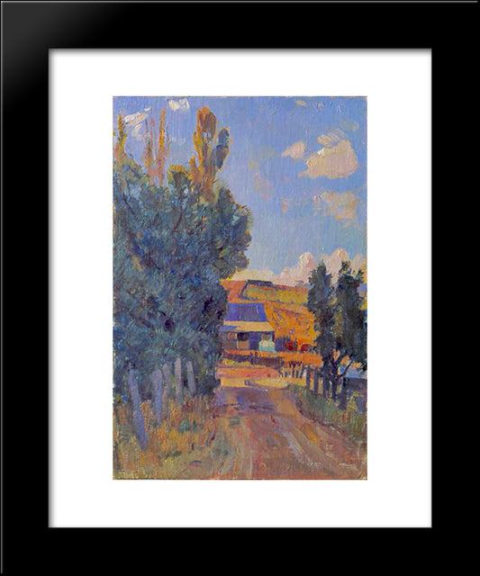 Woodside 20x24 Black Modern Wood Framed Art Print Poster by Trenerry, Horace