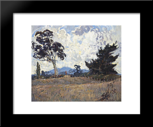 Woodside Pastoral 20x24 Black Modern Wood Framed Art Print Poster by Trenerry, Horace