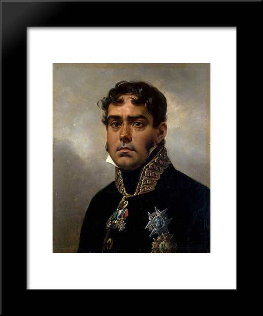 Portrait Of General Pablo Morillo 20x24 Black Modern Wood Framed Art Print Poster by Vernet, Horace