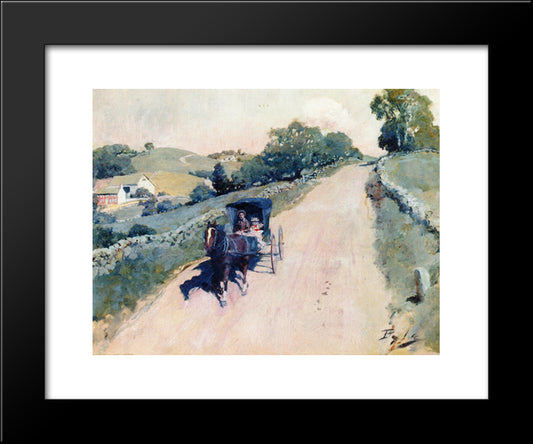 Headpiece For 'Good For The Soul' 20x24 Black Modern Wood Framed Art Print Poster by Pyle, Howard