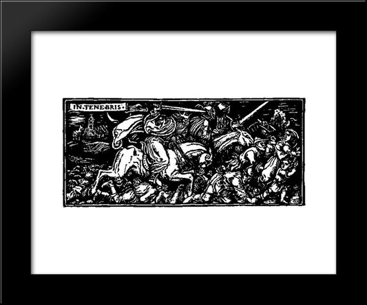 Otto Of The Silver Hand 1 20x24 Black Modern Wood Framed Art Print Poster by Pyle, Howard