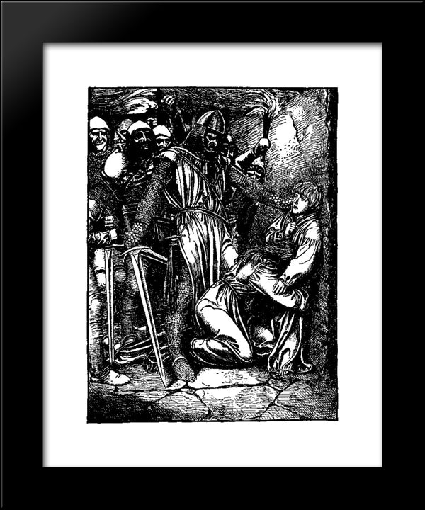 Otto Of The Silver Hand 21 20x24 Black Modern Wood Framed Art Print Poster by Pyle, Howard