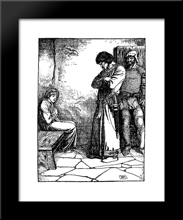 Otto Of The Silver Hand 23 20x24 Black Modern Wood Framed Art Print Poster by Pyle, Howard