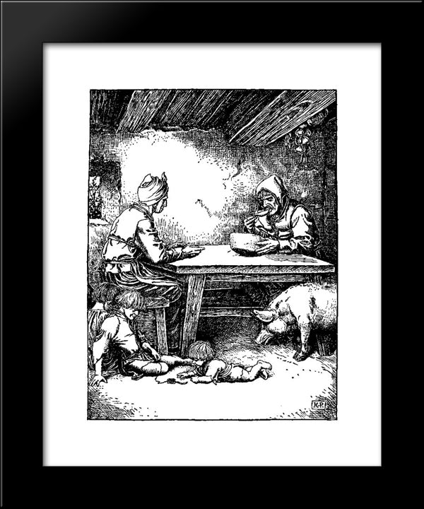 Otto Of The Silver Hand 25 20x24 Black Modern Wood Framed Art Print Poster by Pyle, Howard