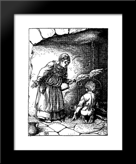 Otto Of The Silver Hand 29 20x24 Black Modern Wood Framed Art Print Poster by Pyle, Howard