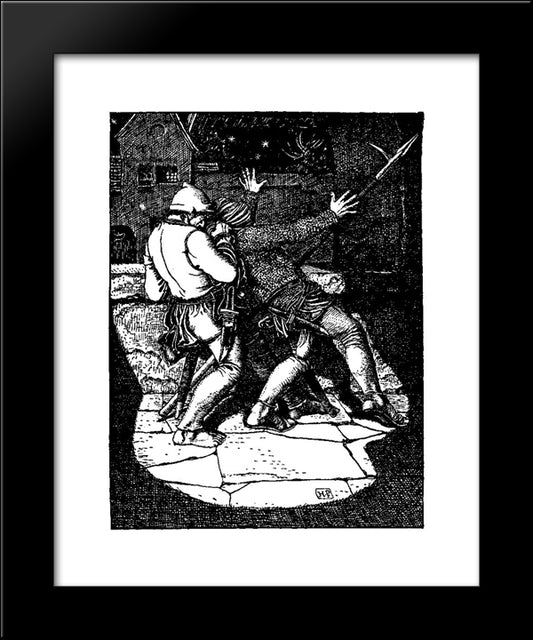 Otto Of The Silver Hand 31 20x24 Black Modern Wood Framed Art Print Poster by Pyle, Howard