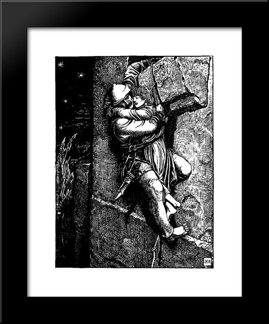 Otto Of The Silver Hand 34 20x24 Black Modern Wood Framed Art Print Poster by Pyle, Howard