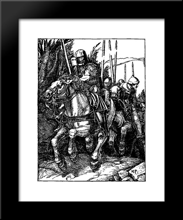 Otto Of The Silver Hand 36 20x24 Black Modern Wood Framed Art Print Poster by Pyle, Howard