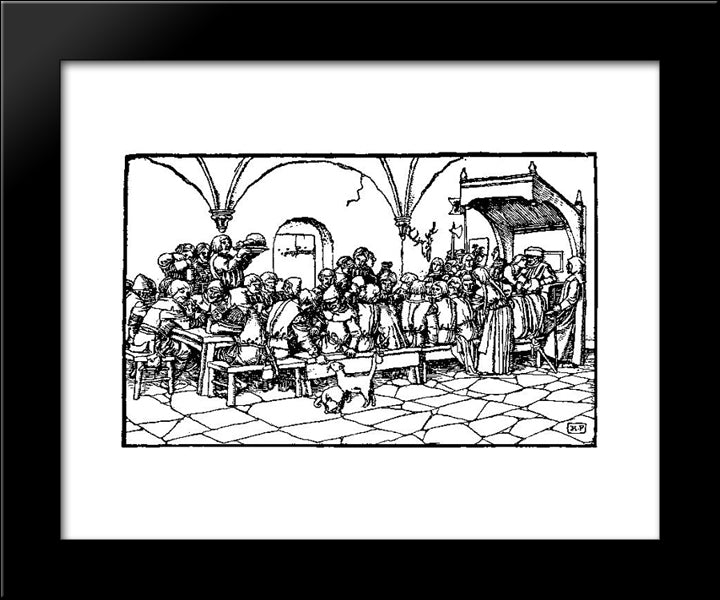 Otto Of The Silver Hand 4 20x24 Black Modern Wood Framed Art Print Poster by Pyle, Howard
