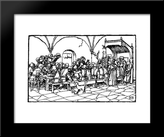 Otto Of The Silver Hand 4 20x24 Black Modern Wood Framed Art Print Poster by Pyle, Howard