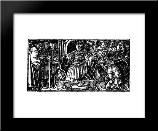 Otto Of The Silver Hand 40 20x24 Black Modern Wood Framed Art Print Poster by Pyle, Howard