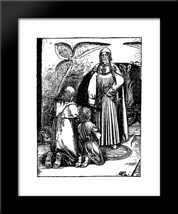 Otto Of The Silver Hand 41 20x24 Black Modern Wood Framed Art Print Poster by Pyle, Howard