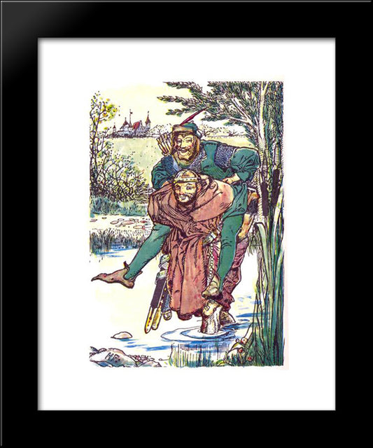 The Merry Adventures Of Robin Hood 2 20x24 Black Modern Wood Framed Art Print Poster by Pyle, Howard
