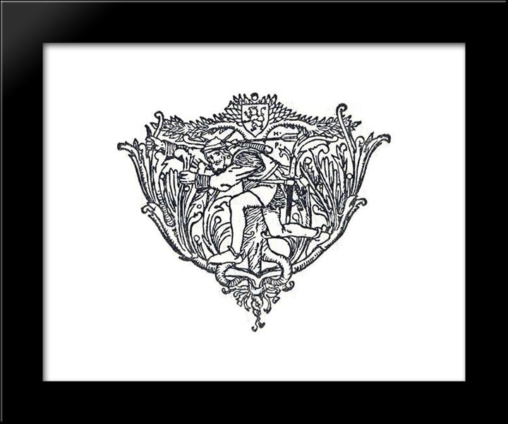 The Merry Adventures Of Robin Hood 3 20x24 Black Modern Wood Framed Art Print Poster by Pyle, Howard