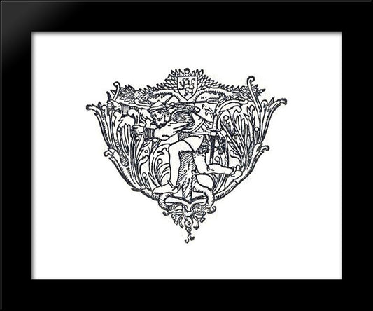 The Merry Adventures Of Robin Hood 3 20x24 Black Modern Wood Framed Art Print Poster by Pyle, Howard