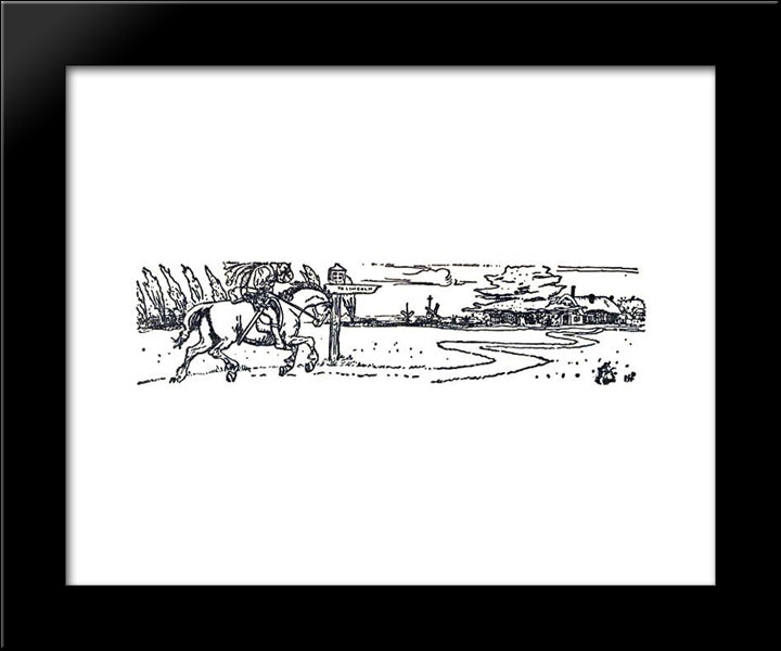 The Merry Adventures Of Robin Hood 6 20x24 Black Modern Wood Framed Art Print Poster by Pyle, Howard